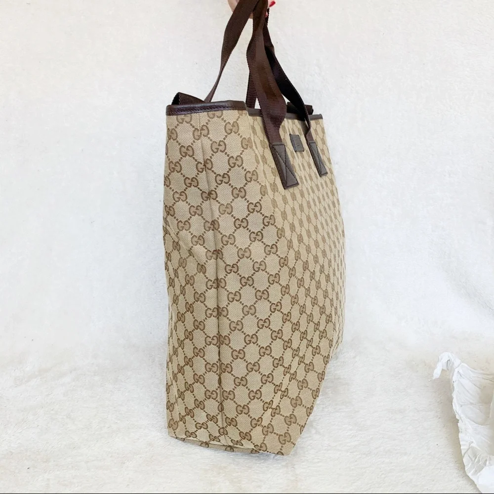 NWT Authentic Gucci Woven GG Large Tall Tote Bag​